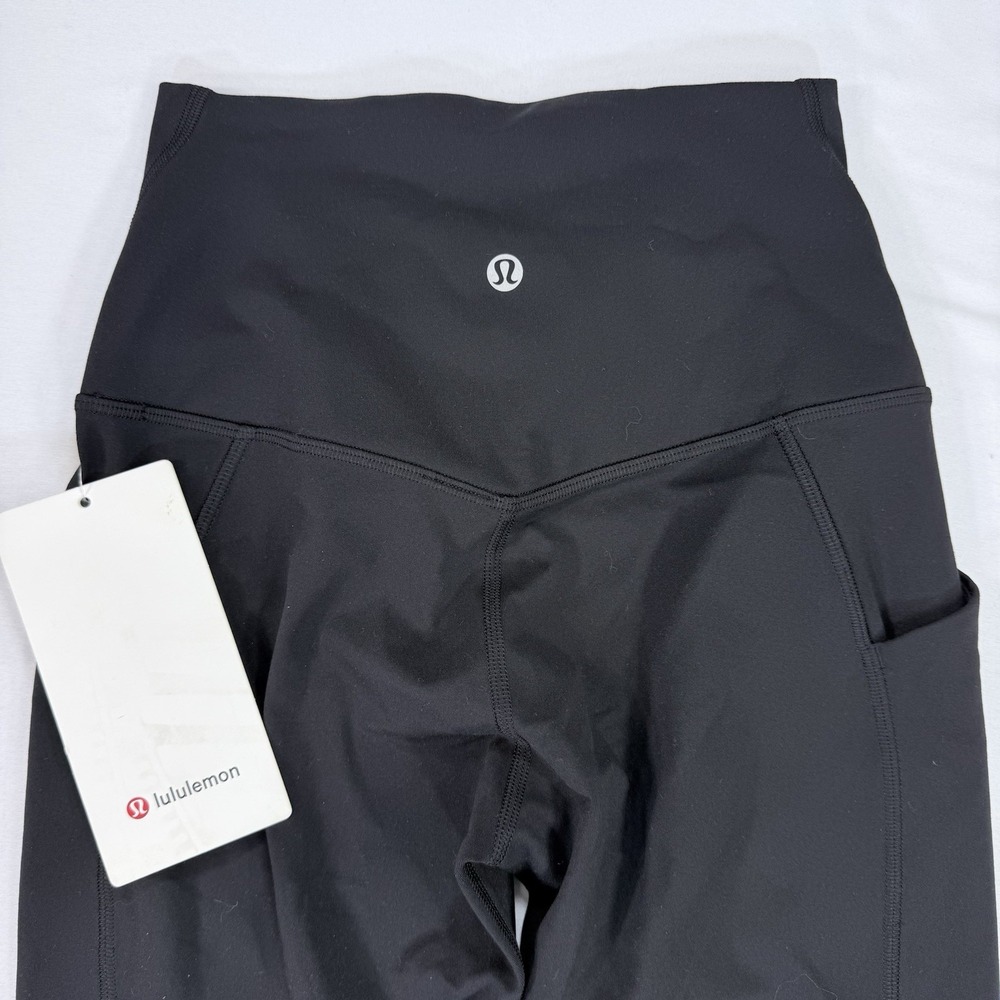 NWT Lululemon Align High Rise Pant 25" Pockets Size 4 Black Leggings $128 NEW - Picture 7 of 13